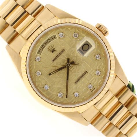 rolex 14k yellow gold president|Rolex president 18k gold cost.